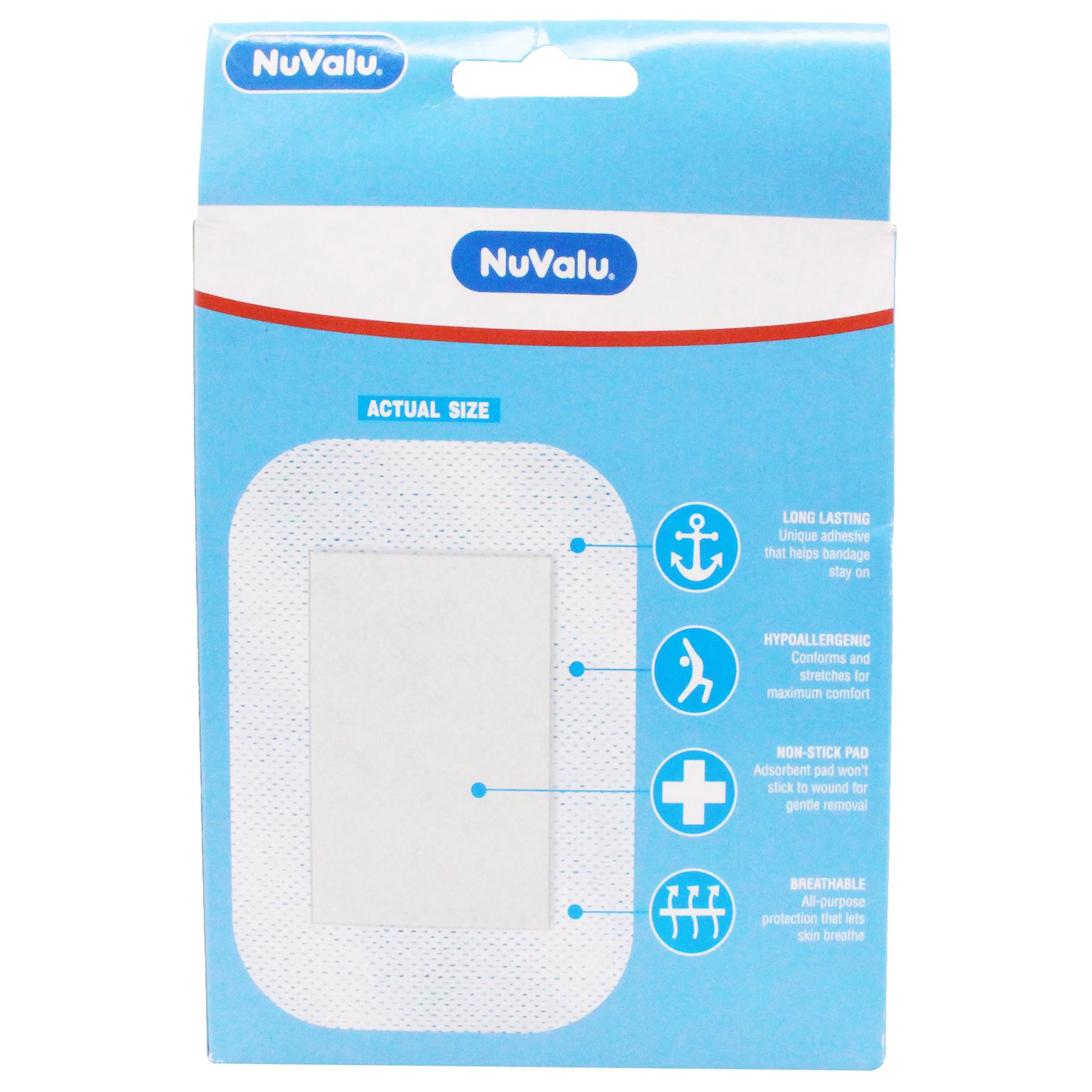 12 Ct Large Adhesive Dressing Bandages Flexible 2"X3" Pads First Aid Wound Cover