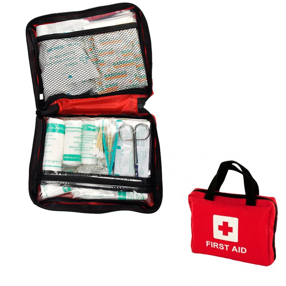 210 Pc First Aid Kit Bag Travel Camping Sport Medical Emergency Survival Outdoor