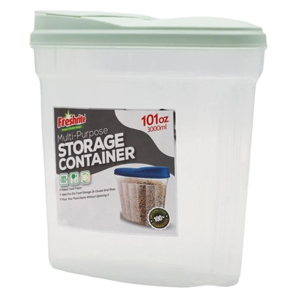 6Pk Cereal Storage Food Container FlipTop Lid Plastic Organizer Dispenser Pantry