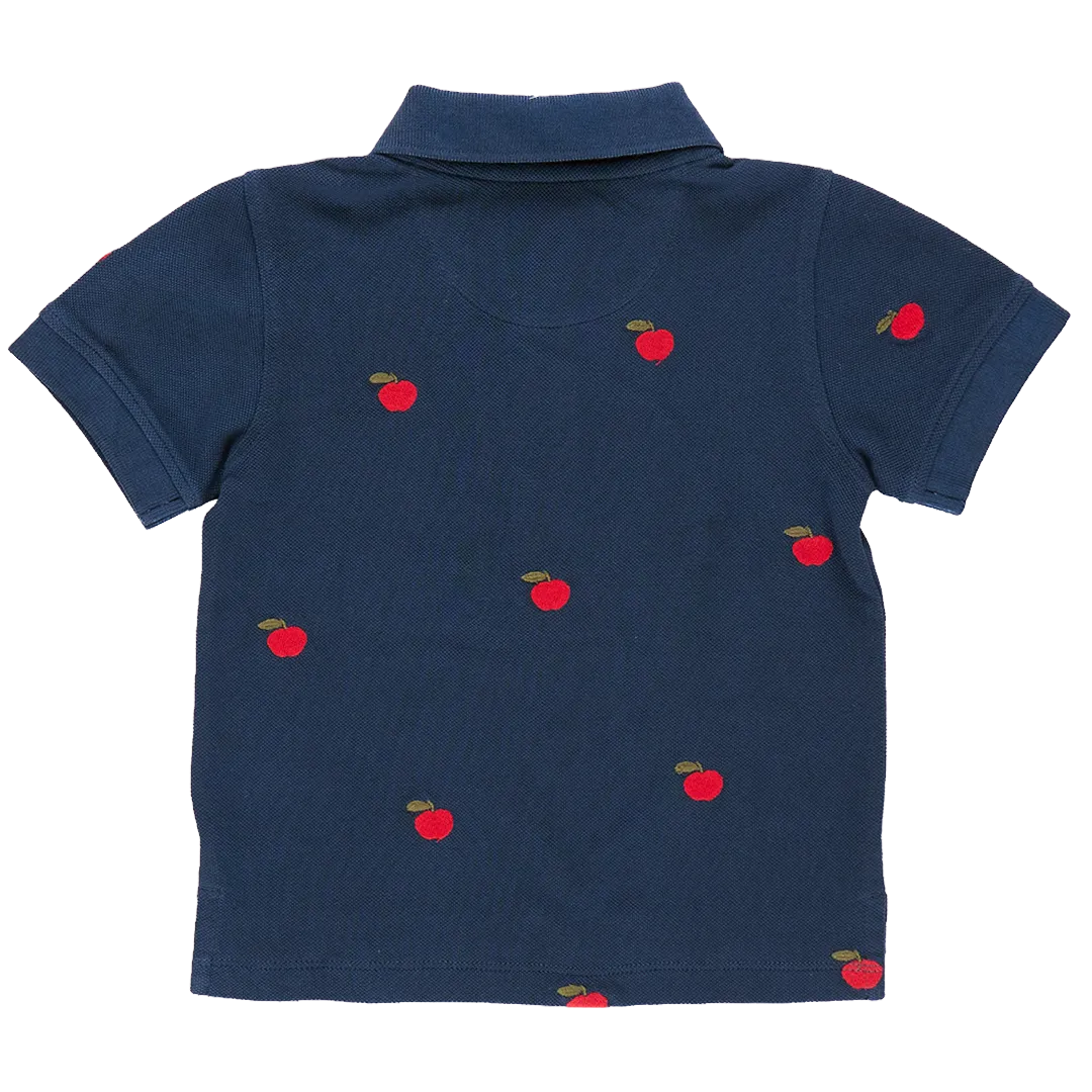 Boys Alec Shirt - Apples Embroidery