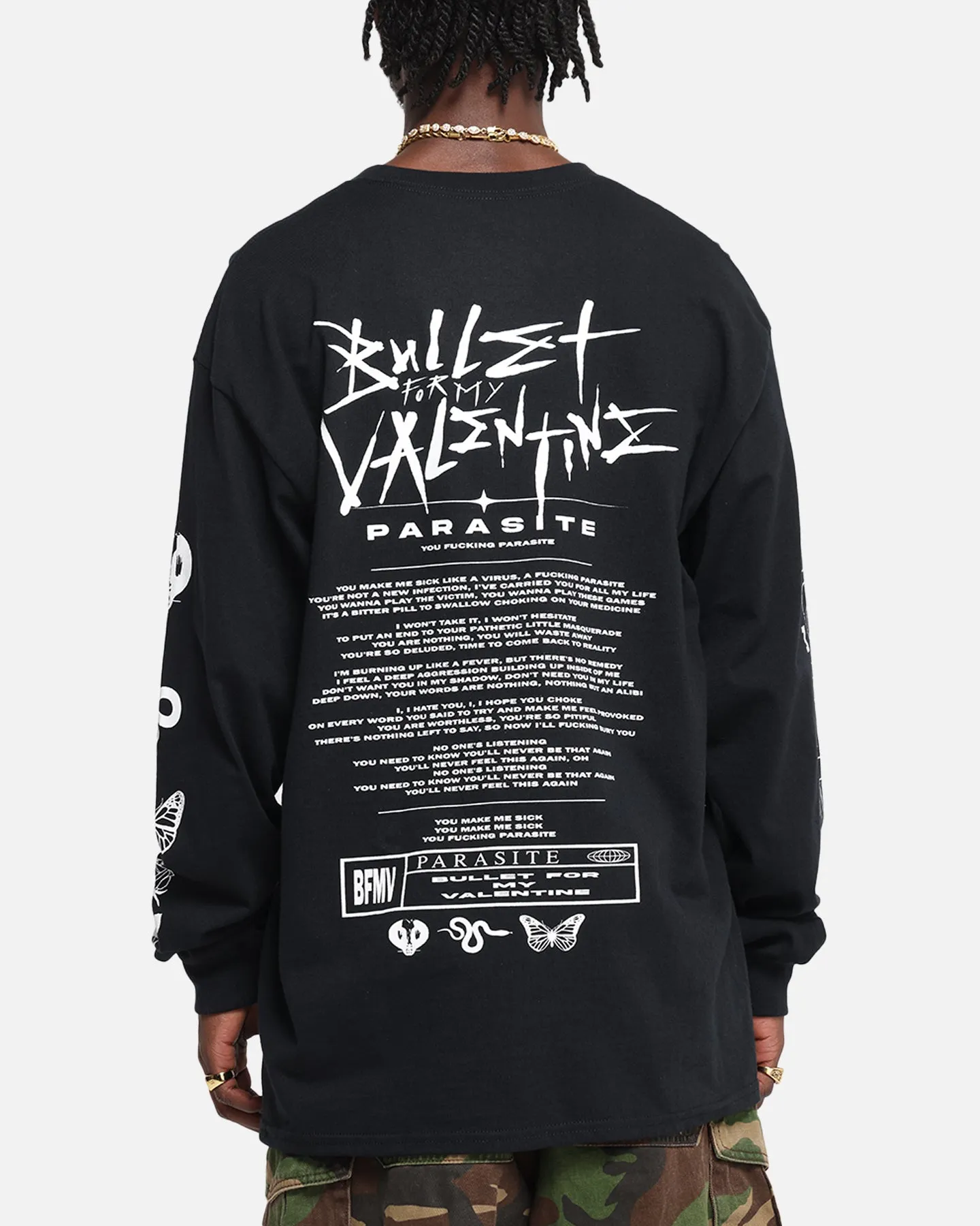 Bullet For My Valentine Parasite Long Sleeve T-Shirt Black