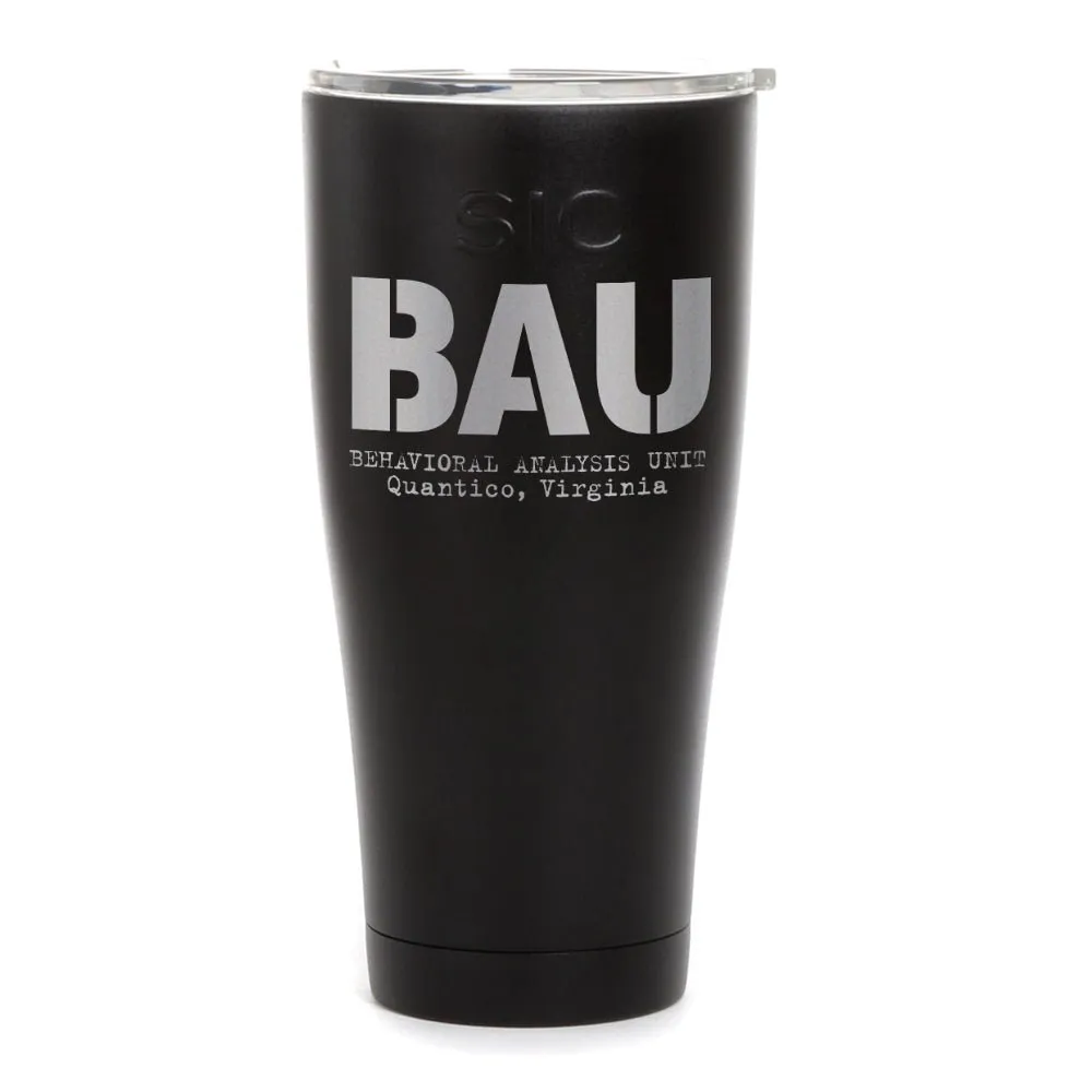 Criminal Minds BAU Laser Engraved SIC Tumbler