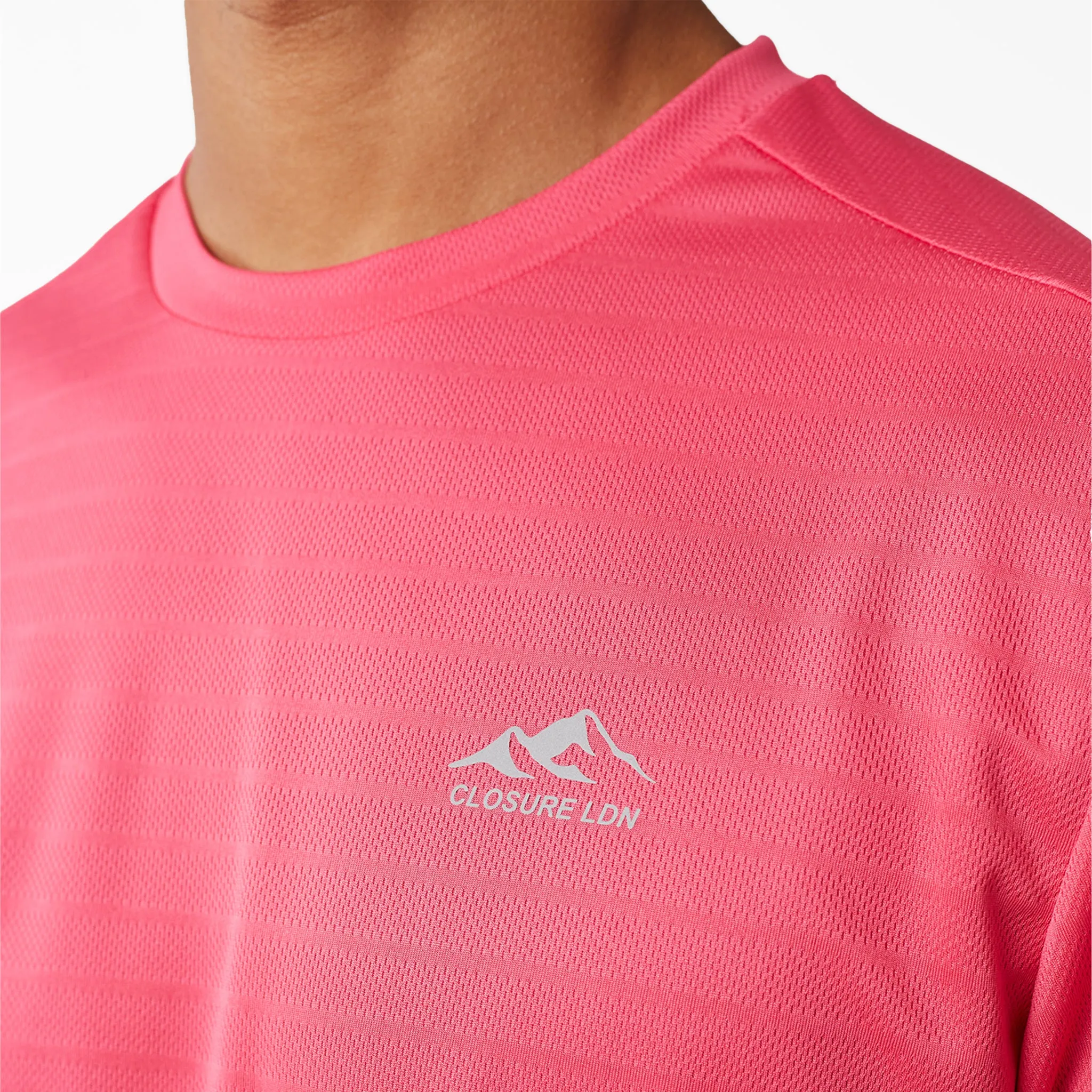 Cut And Sew T-Shirt & Short Set | Neon Pink/Charcoal