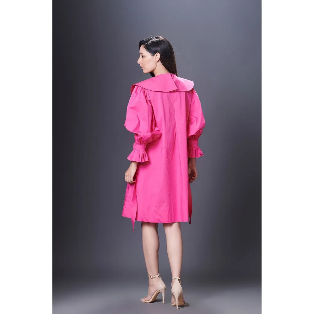 Deepika Arora Pink Dress With Sailor Collar