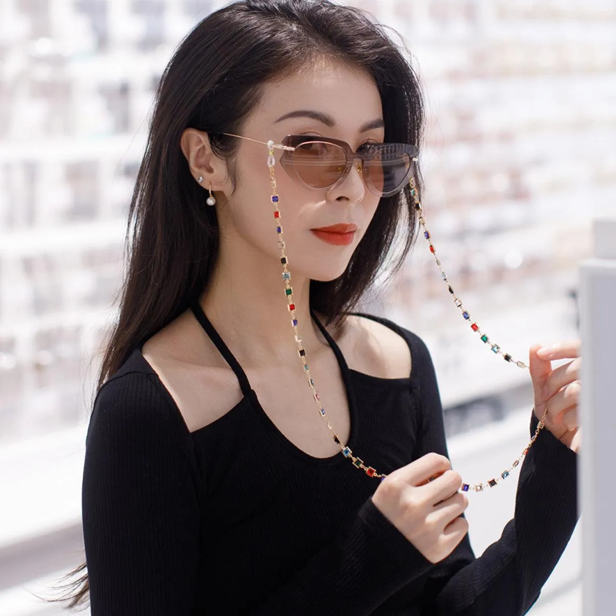 Glasses Chain Women's Neck Fashion Color Diamond Lost Prevention