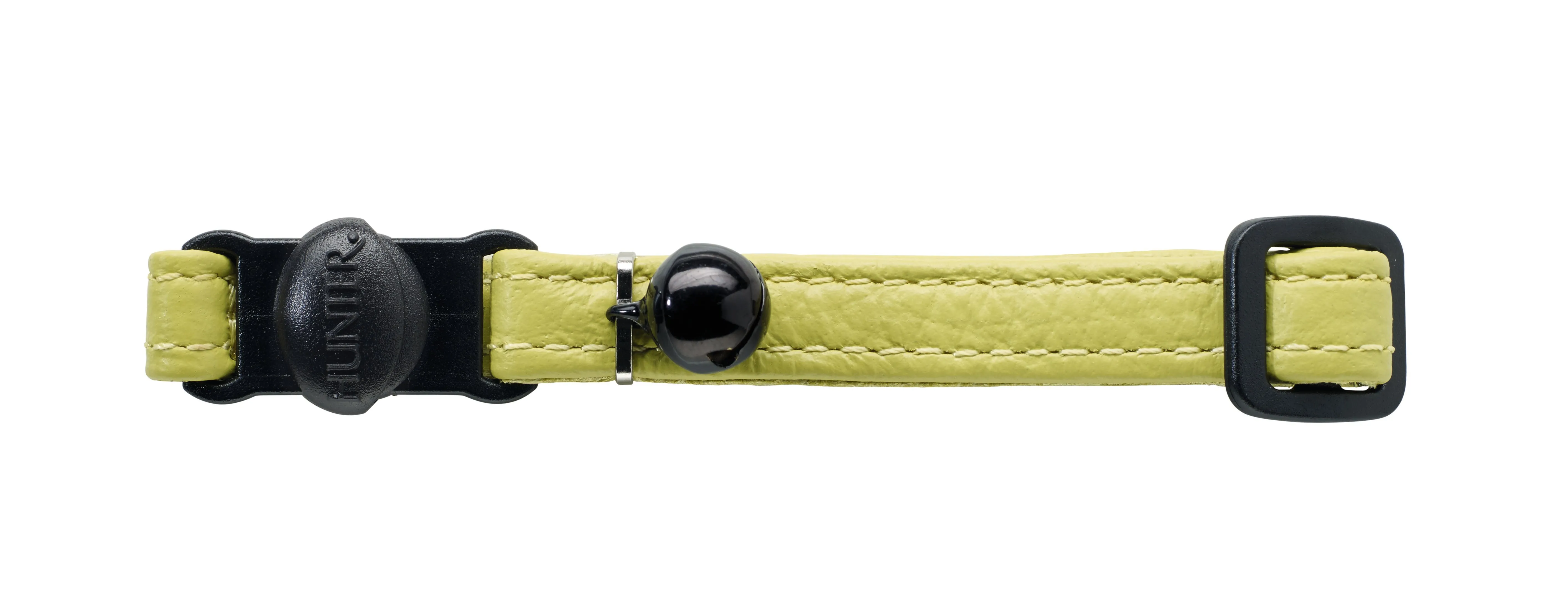 HUNTER INTERNATIONAL CAPRI DESIGNER LEATHER CAT COLLAR - LINDEN GREEN