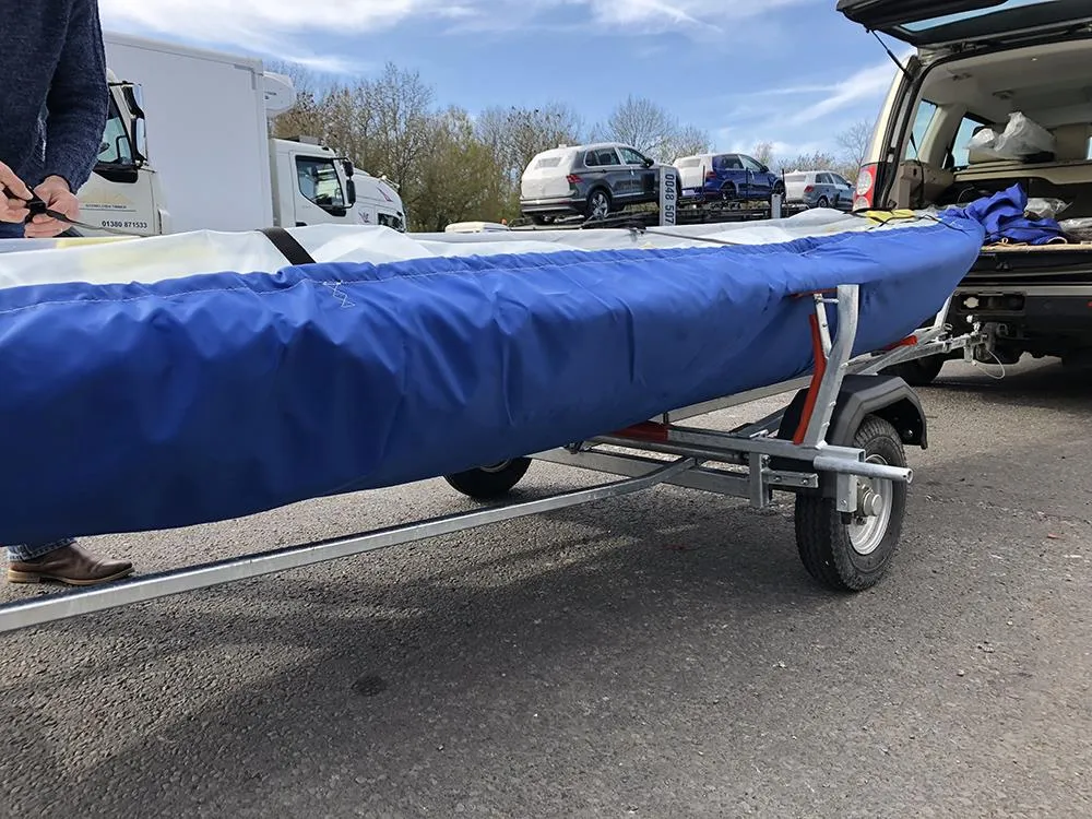 Laser 1 Boat Cover Package  - PVC Blue Top Cover and Nylon Undercover Package
