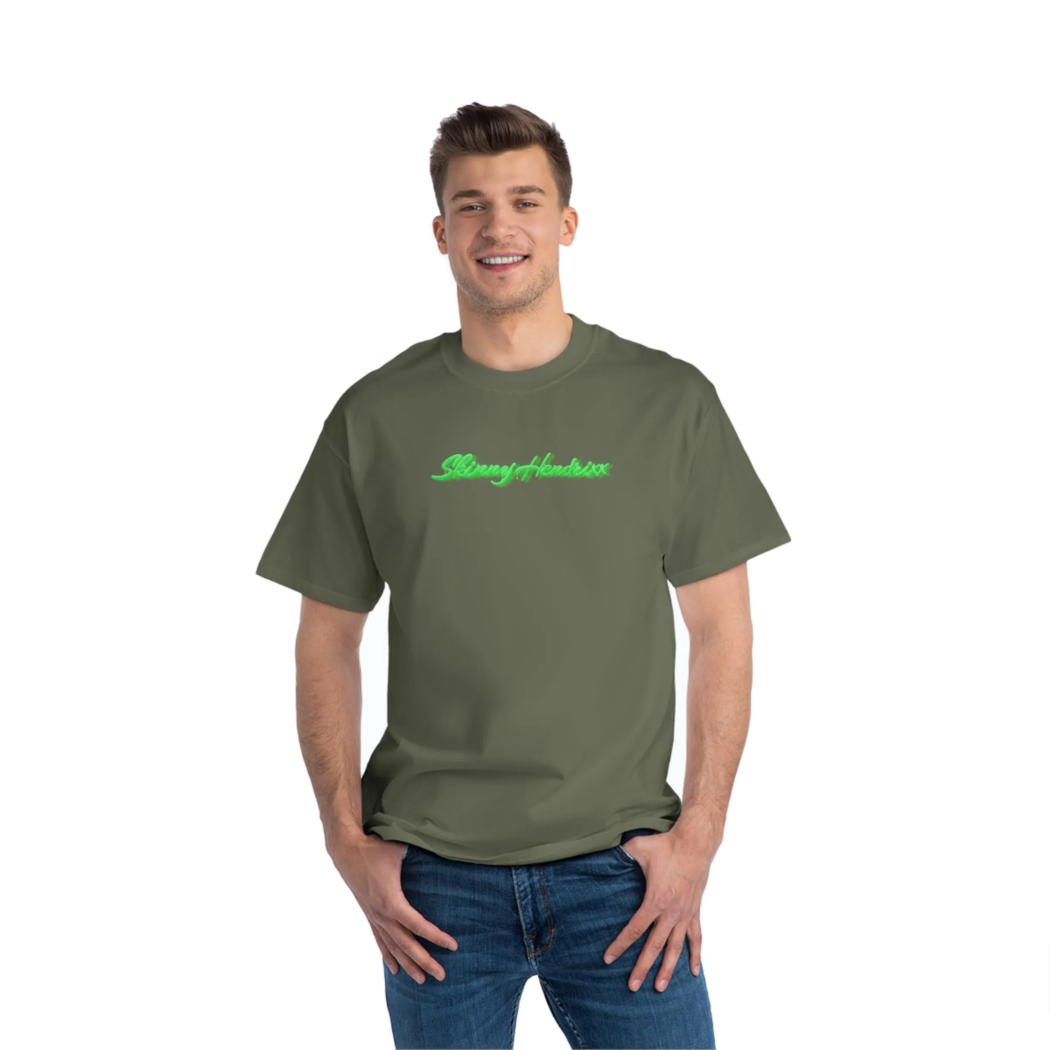 Paint Drip Neon Green Beefy-T