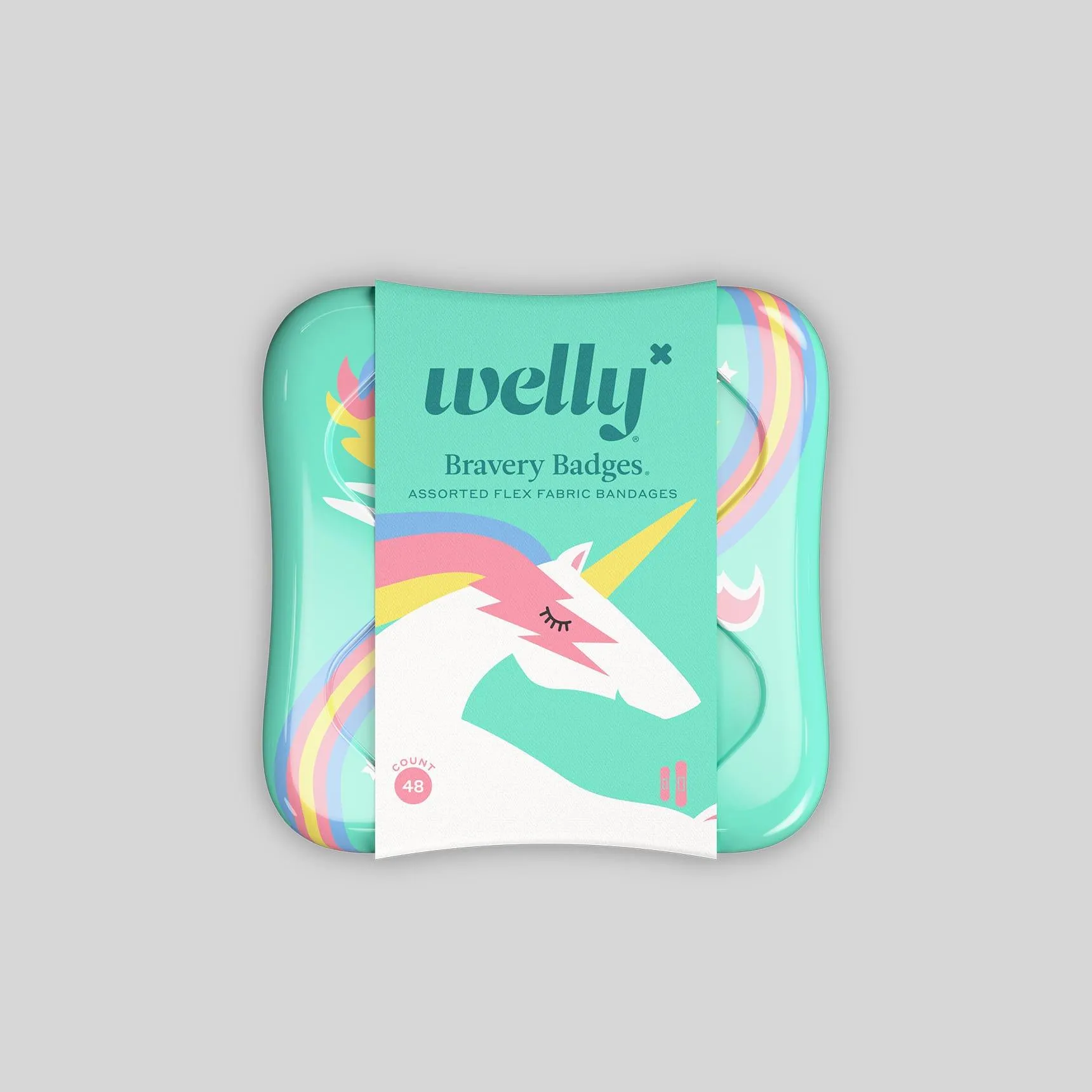 Welly Bandages, Health Kids Unicorn Assorted Flex Fabric, kid-friendly